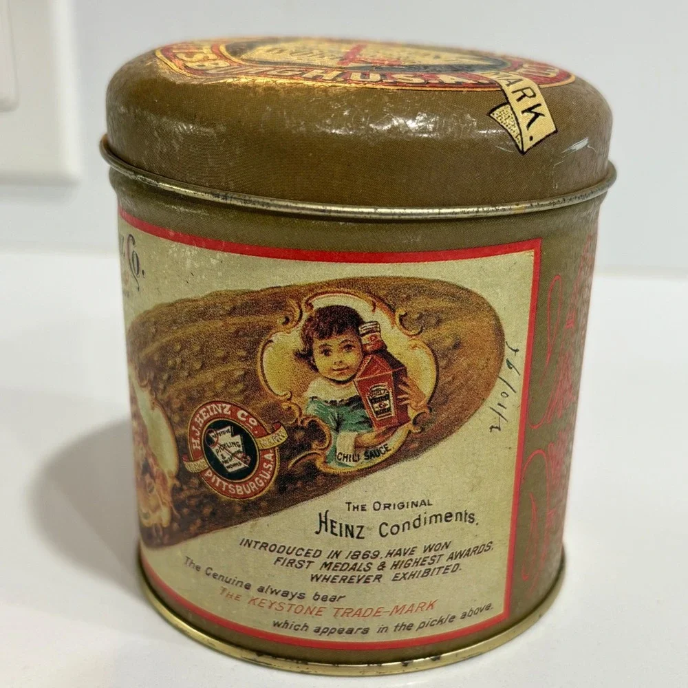 H.J. Heinz Co. Pickle Tin‎ Collectible Condiments Advertising Storage 1992